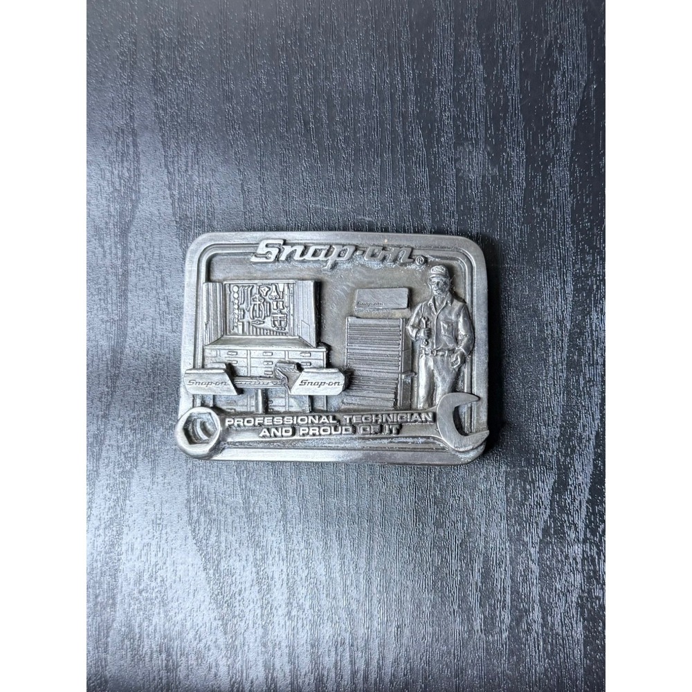 Snap On Tools Belt Buckle  Creative Factor Professional Technician & Proud Of It